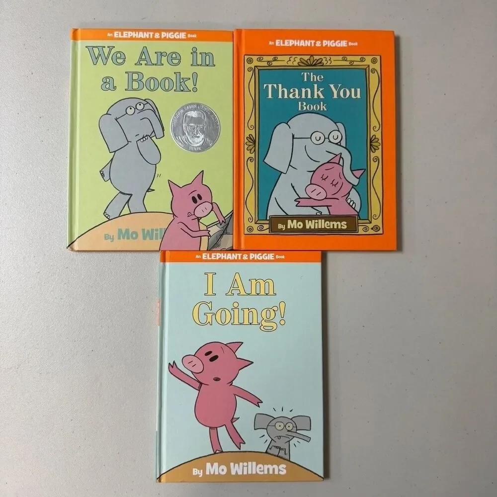 Elephant & Piggie 3 Books Set Mo Willems Young Reader Age 3-7 preschool Learning